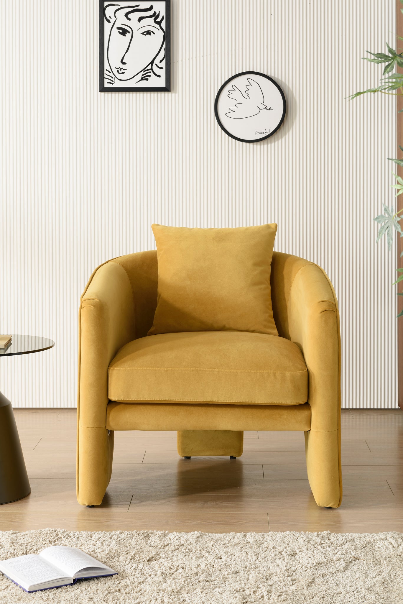 Kylie Arm Chair Mustard DIANA STORE