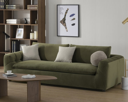 Living Room Green Sofa