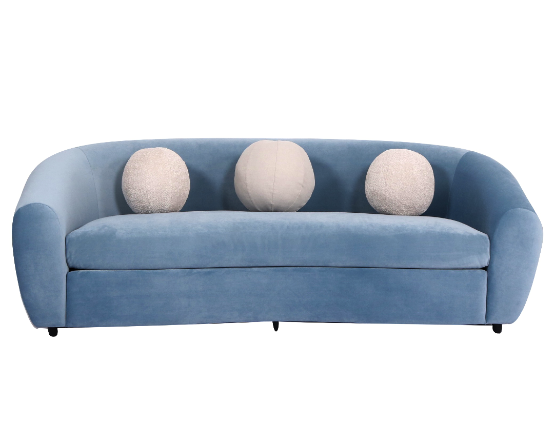 Light Blue Velvet Sofa