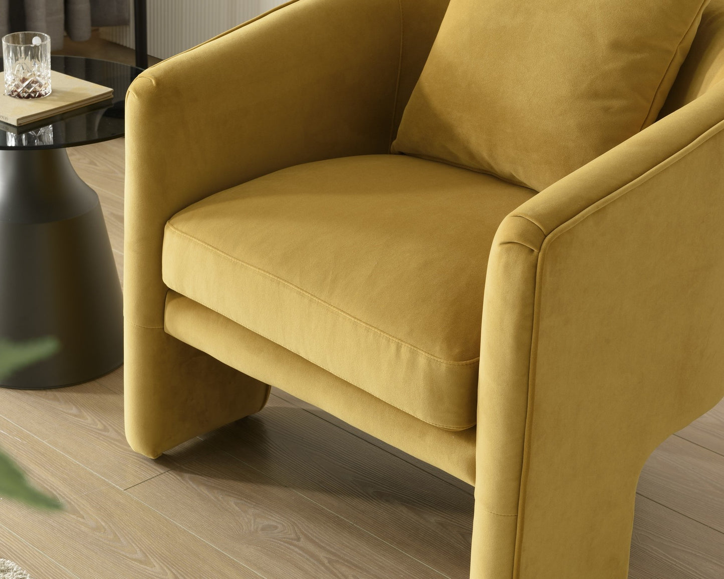 Kylie Arm Chair - Mustard