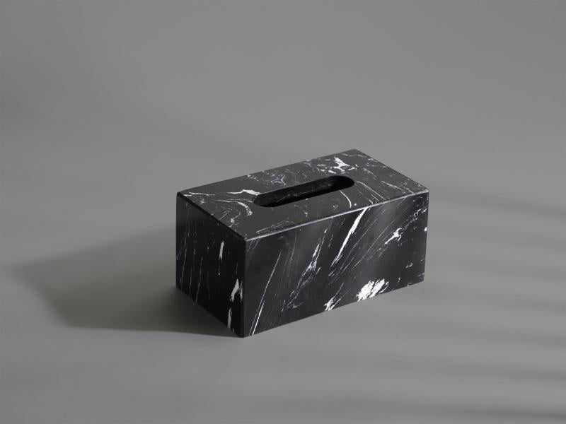 Black Marble Tissue Box