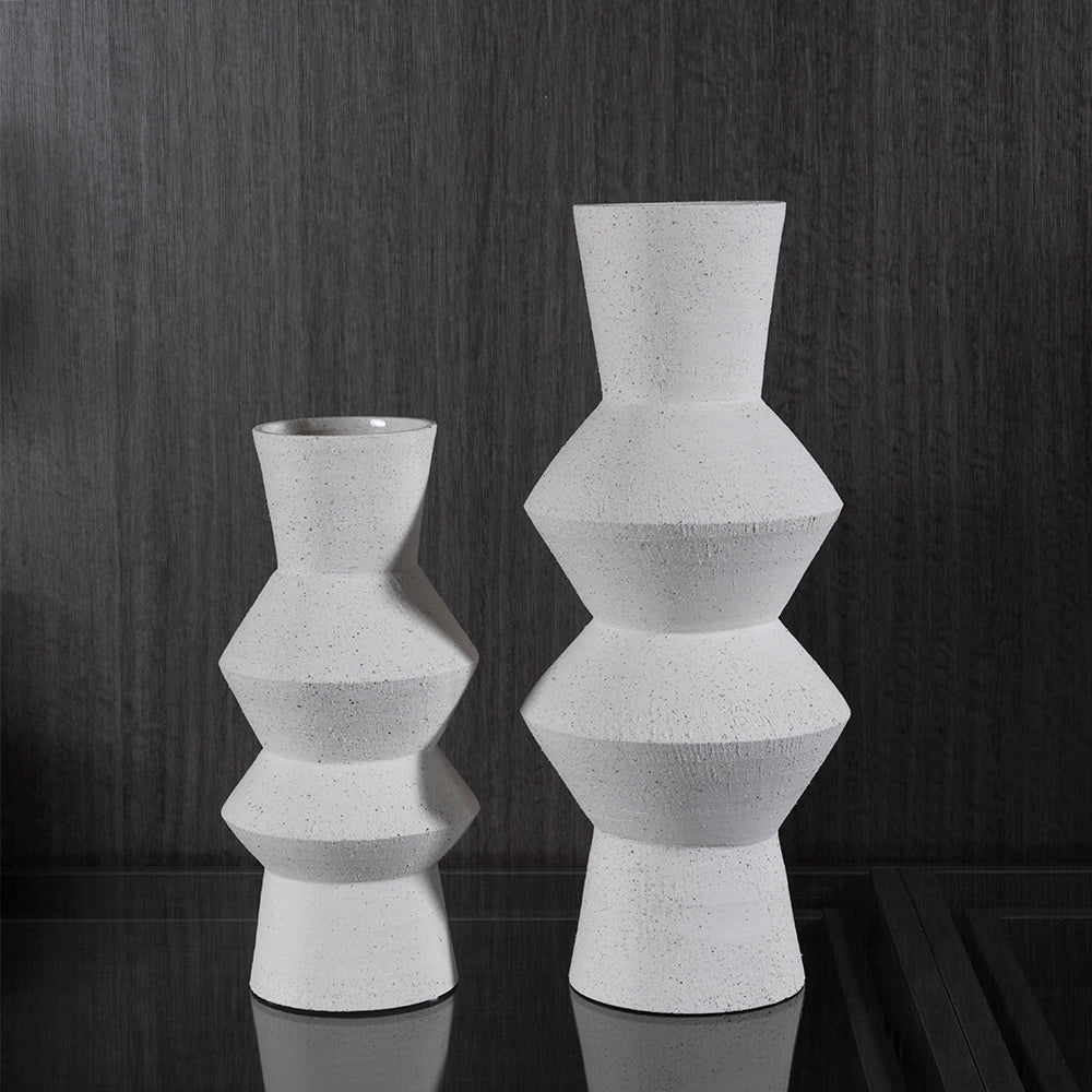 Greek White Medium Vase