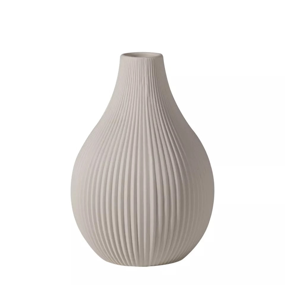 Nordic Beige Ceramic Flower Vase
